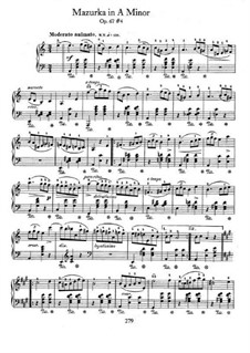 Мазурки, Op. posth.67: No.4 in A Minor by Фредерик Шопен