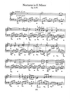 Ноктюрн ми минор, Op. posth.72 No.1: Для фортепиано by Фредерик Шопен