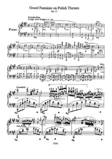 Большая фантазия ля мажор, Op.13: Для фортепиано by Фредерик Шопен