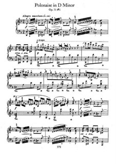 Полонезы, Op. posth.71: No.1 in D Minor by Фредерик Шопен