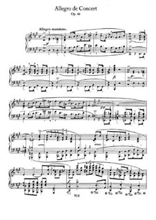 Концертное аллегро, Op.46: Для фортепиано by Фредерик Шопен
