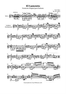 El Lamento - Nocturno, Op.38: El Lamento - Nocturno by José Viñas