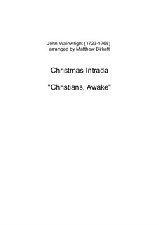 Christians, Awake: For brass band by John Wainright