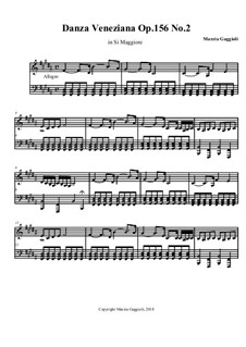 Danza Venezianas, Op.156: Danza Veneziana No.2 in Si Maggiore by Marzia Gaggioli
