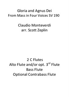Gloria and Agnus Dei: Gloria and Agnus Dei by Клаудио Монтеверди