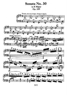 Соната для фортепиано No.30, Op.109: Для одного исполнителя by Людвиг ван Бетховен