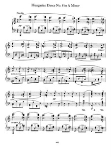 Танец No.8 ля минор: Для фортепиано by Иоганнес Брамс