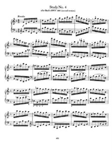 Study No.4 after Bach's (second version) BWV 1001: Study No.4 after Bach's (second version) BWV 1001 by Иоганнес Брамс