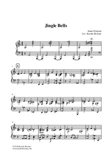 Piano version: Для одного исполнителя by James Lord Pierpont