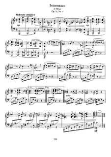 Восемь пьес, Op.76: No.7 Intermezzo in A Minor by Иоганнес Брамс