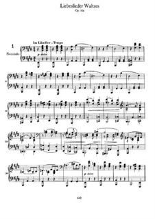 Песни любви, Op.52a: Сборник by Иоганнес Брамс