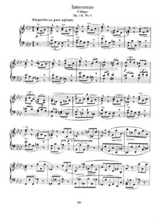 Шесть пьес, Op.118: No.4 Intermezzo in F Minor by Иоганнес Брамс