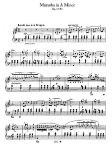 Мазурки, Op.17: No.4 in A Minor by Фредерик Шопен
