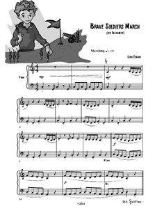 Brave Soldiers March (play Playfully) easy piano: Brave Soldiers March (play Playfully) easy piano by Лена Эльбойм