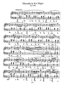 Мазурки, Op.59: No.2 in A Flat Major by Фредерик Шопен