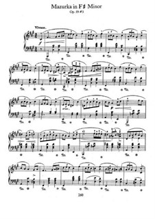 Мазурки, Op.59: No.3 in F Sharp Minor by Фредерик Шопен