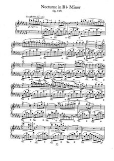 No.1 си-бемоль минор: Для фортепиано by Фредерик Шопен