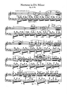 Ноктюрны, Op.27: No.2 in D Flat Major by Фредерик Шопен
