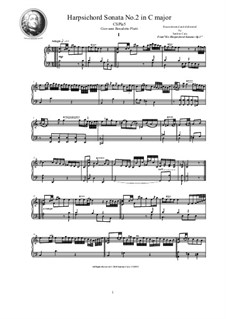 Harpsichord (or Piano) Sonatas, Op.1: Sonata No.2 in C major, CSPla5 by Джованни Бенедетто Платти