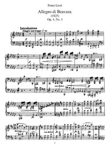 Allegro di bravura, S.151: Для фортепиано by Франц Лист