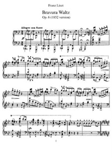 Большой бравурный вальс, S.209: Для фортепиано by Франц Лист