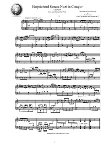 Harpsichord (or Piano) Sonatas, Op.4: Sonata No.6 in C major, CSPla15 by Джованни Бенедетто Платти
