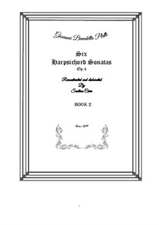 Harpsichord (or Piano) Sonatas, Op.4: Сборник, CSPla16 by Джованни Бенедетто Платти