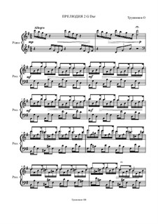 Двадцать четыре прелюдии для фортепиано: Прелюдия 2 G Dur by Олег Васильевич Трунников