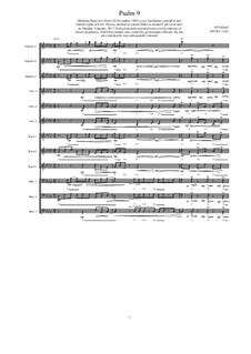 Psalm 9 for Choir (3S-3A-3T-3B), MVWV 1262: Psalm 9 for Choir (3S-3A-3T-3B) by Maurice Verheul