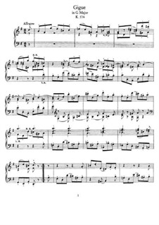 Маленькая жига соль мажор, K.574: Для фортепиано by Вольфганг Амадей Моцарт