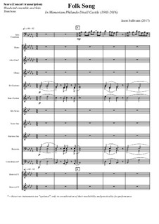 Folk Song: In Memoriam Philando D. Castile (1983-2016): For large ensemble (concert transcription) by Jason Sullivann