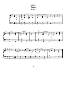 Вальс соль мажор, D.844: Для фортепиано by Франц Шуберт