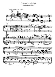 Концерт для фортепиано с оркестром ля минор, Op.54: Сольная партия by Роберт Шуман