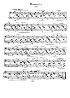 Юмореска си-бемоль мажор, Op.20: Для фортепиано by Роберт Шуман
