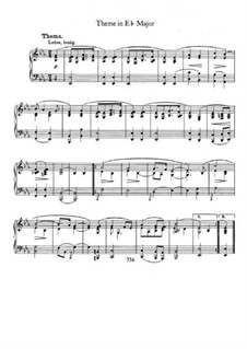 Тема ми-бемоль мажор: Для фортепиано by Роберт Шуман