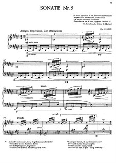 Соната для фортепиано No.5, Op.53: Для одного исполнителя by Александр Скрябин