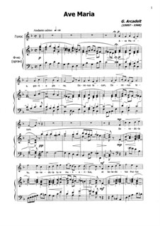 Аве Мария: Для голоса и фортепиано by Якоб Аркадельт