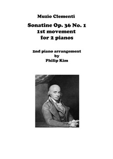 Сонатина No.1: Movement I, for two pianos by Муцио Клементи