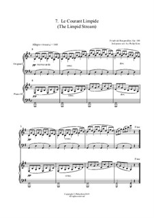 No.7 Le Courant Limpide (The Limpid Stream): Для двух фортепиано by Иоганн Фридрих Бургмюллер
