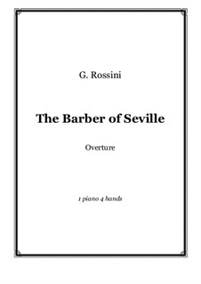 Увертюра: Для фортепиано в 4 руки by Джоаккино Россини
