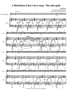 Hebridean Fairy's Love lilt (Tha Min Sgith): Для саксофона альта и фортепиано by folklore