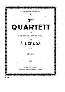 Струнный квартет No.4, Op.35: Партия виолончели by Франц Неруда