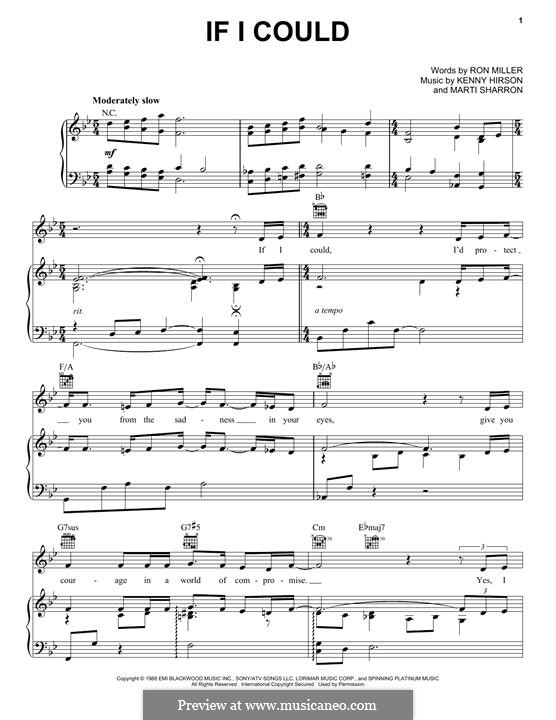 If I Could (Regina Belle): Для голоса и фортепиано (или гитары) by Ken Hirsch, Marti Sharron, Ronald Miller