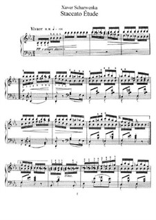 Шесть этюдов и прелюдий, Op.27: Этюд No.3 by Ксавьер Шарвенка