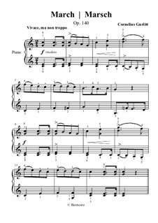 Альбом для юношества, Op.140: No.1 Марш (крупный шрифт) by Корнелиус Гурлитт