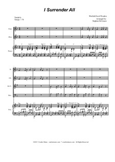 Всё Иисусу отдаю я: For woodwind quartet and piano by Winfield Scott Weeden