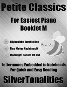 Petite Classics for Easiest Piano Booklet M: Petite Classics for Easiest Piano Booklet M by Вольфганг Амадей Моцарт, Людвиг ван Бетховен, Николай Римский-Корсаков