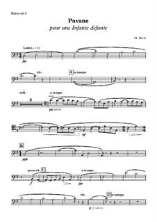 Павана на смерть инфанты, M.19: Партия I фагота by Морис Равель