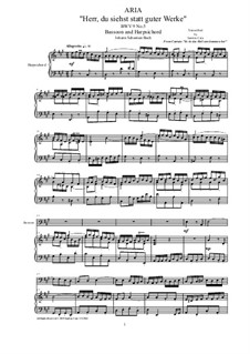 20 Arias from Cantatas for Bassoon and Harpsichord: Aria (Herr, du siehst statt guter Werke), BWV 9 No.5 by Иоганн Себастьян Бах