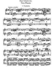 Две пьесы для фортепиано, TH 132 Op.10: Сборник by Петр Чайковский